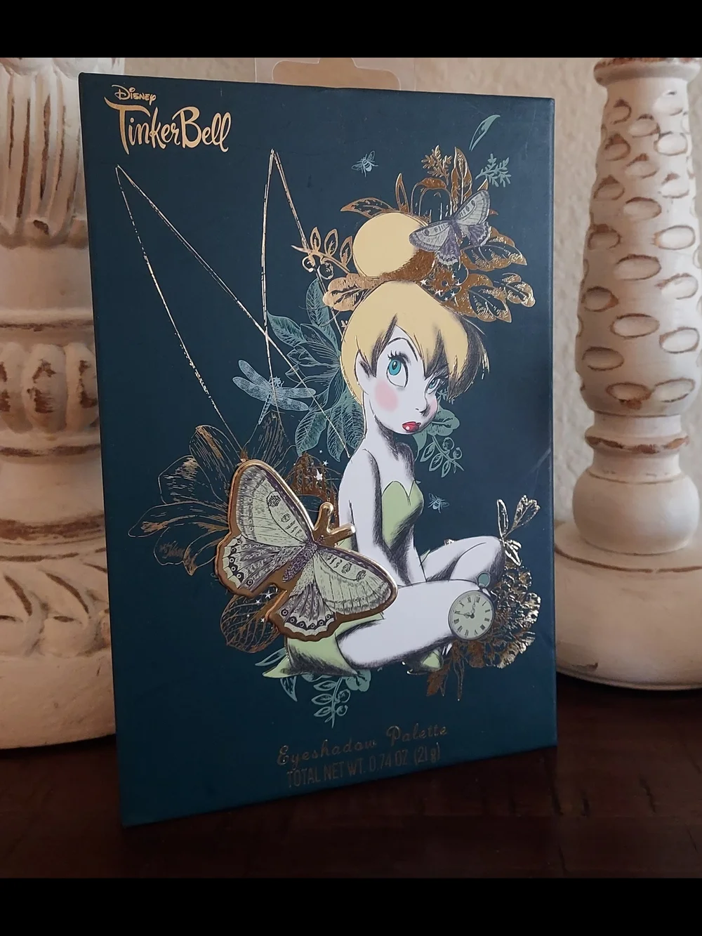 Disney Tinker Bell Eyeshadow Palette - Teal, Gold, Green, White